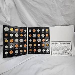 lot 14 image: 50 Countries Coin Set wCOA in Book