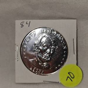 lot 70 image: 1984 Abraham Lincoln 1oz Round Silver