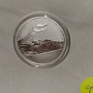 lot 99 image: 2019 2oz .9999 Silver Australia Alligator