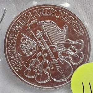 lot 117 image: 2023 1 oz Phil Harmoniker