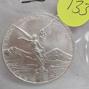 lot 133 image: 2021 1 onza .999 Silver