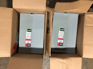 lot 8 image: Lot of ABB 60 Amp 240-Volt Fusible Outdoor General-Duty Safety Switch (TG3222R)  Customer Returns See Pictures
