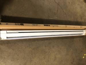 lot 11 image: Cadet 96 in. 240208-volt 2,0002,5001,8751,500-watt Electric Baseboard Heater in White Customer Returns See Pictures