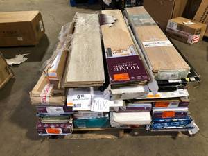 lot 36 image: Pallets with assorted flooring various models brands and conditions customer returns see pictures