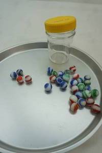 lot 13 image: .5lbs Vintage Marbles.