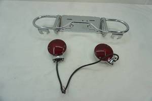 lot 45 image: Rear Turn Signal Set ad License Plate Bracket for Motorcycle