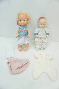 lot 93 image: Vintage Baby Dolls and Clothes