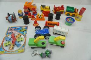 lot 134 image: Variety of Toys. Construction People and Vehicles.