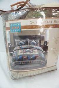 lot 189 image: Quilt Set. Cedar Creek Hunting Lodge
