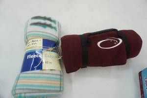 lot 190 image: (2ct) Fleece Throw Blankets