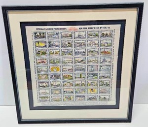 lot 54 image: New York Worlds Fair of 1939 Stamp Sheet - 54 Stamps