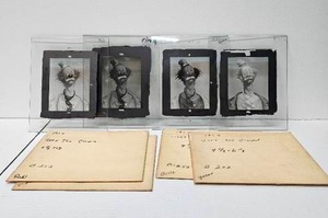 lot 93 image: 1950s Joey the Clown Pre-Production Glass Printing Plates