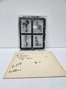 lot 94 image: 1960 Elvgren Pin-Up Girls Pre-Production Glass Printing Plate