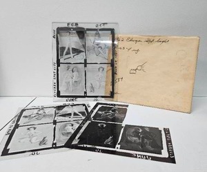 lot 96 image: 1962 Elvgren Pin-Up Girls Pre- Production Glass Printing Plate