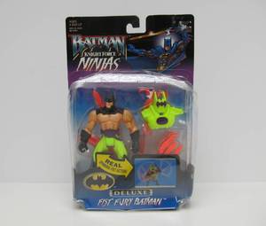 lot 131 image: Brand New on Card BATMAN Knight Force Ninjas - Fist Fury Batman Action Figure