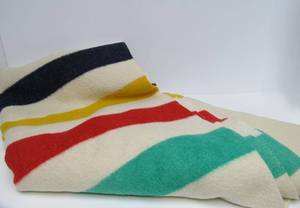 lot 246 image: Excellent HUDSON BAY Wool Point Blanket #1