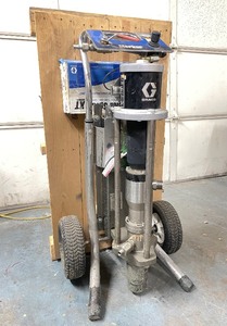 lot 2 image: Quality GRACO Merkur Bellows Cart Mounted Paint Pump Sprayer