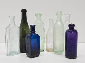 lot 295 image: Group of Antique Advertising etc Bottle