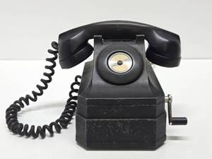 lot 305 image: .Old Vintage STROMBERG-CARLSON Hand Crank Desk Telephone