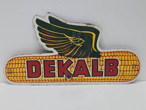 lot 302 image: Vintage 1950s era DEKALB Advertising Farm Sign #2