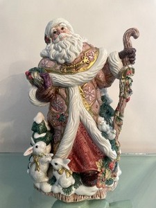 lot 318 image: LARGE High End FITZ &amp FLOYD Santa Claus Christmas Figure #3