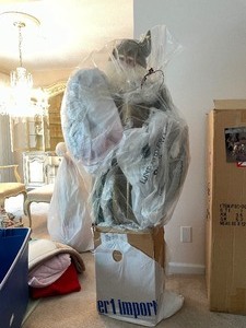 Excellent HUGE Christmas Santa Claus Figure w/Green Coat - 5' Tall