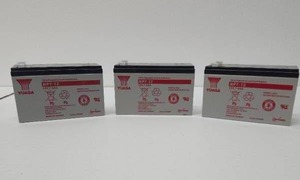 lot 221 image: Lot of 3 Yuasa NP7-1 Volt Batteries
