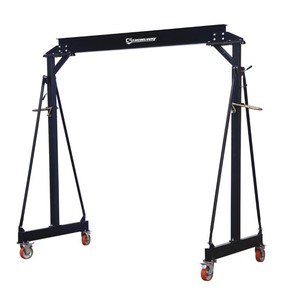 lot 3 image: Open Box return- Strongway Adjustable Gantry Crane, 2000-Lb. Capacity, 7.87ft.11.9ft. Lift