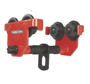lot 4 image: Open Box return -missing connector Ironton Manual Push Trolley, 4400-Lb. Capacity, Adjustable for 3-15in.8in. I-Beams