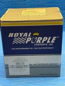 lot 27 image: Royal Purple HPS 10W30 High Performance Engine Oil, 6 Quart Case