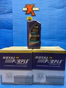 lot 32 image: $136 Retail -Royal Purple HPS 10W40 High Performance Engine Oil, 2-6 Quart Cases