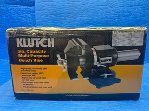 lot 36 image: Klutch Multi-Purpose Bench Vise, 5in. Jaw Width- new in Box