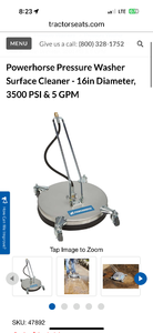 lot 39 image: New Powerhorse Pressure Washer Surface Cleaner - 16in Diameter, 3500 PSI & 5 GPM