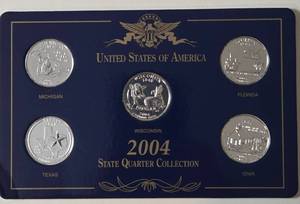 lot 21 image: 2004 State Quarter Collection Proof