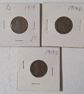 lot 37 image: 1919, 1919-D, 1919-S