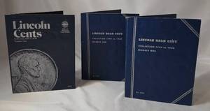 lot 42 image: 3 Empty Lincoln Head Cent Collection Books