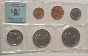 lot 45 image: 1968 Coins of New Zealand Proof Set