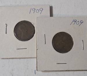 lot 48 image: 2     1909 Pennies   (First year of Wheat Pennies)