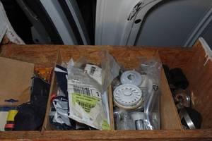 lot 312 image: Contents of Drawer - Plumbing Parts, Fittings