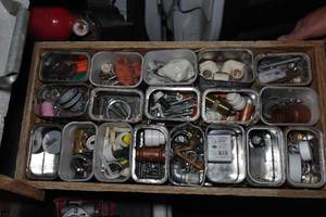 lot 317 image: Contents of Drawer - Fasteners, Fittings