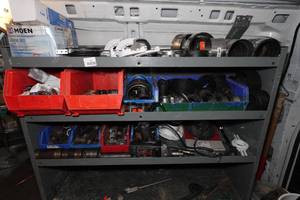 lot 321 image: Contents of Shelf - Nipples, Couplings, Faucet