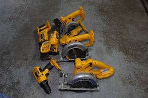 lot 345 image: DeWalt 18V Cordless Tools
