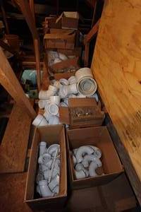 lot 718 image: Assorted PVC Fittings and BathShower Parts