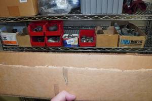 lot 242 image: Contents of Shelf - Cast Fittings