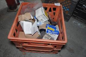 lot 328 image: Crate with Plumbing Parts