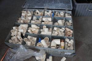 lot 277 image: Organizer Drawer with Contents - PVC Fittings