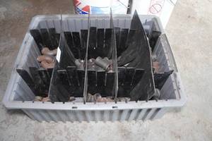 lot 383 image: Tray with Cast Fittings