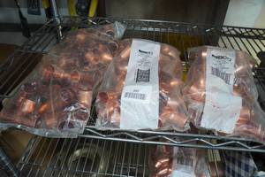 lot 392 image: Copper 34 Elbow and Tee Fittings