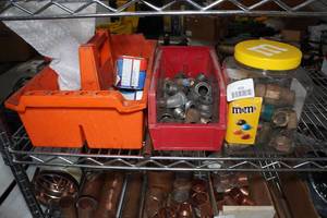 lot 418 image: Cast and Brass Fittings