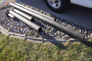 lot 431 image: Cast Pipe - 300 Linear Inches - Various Sizes